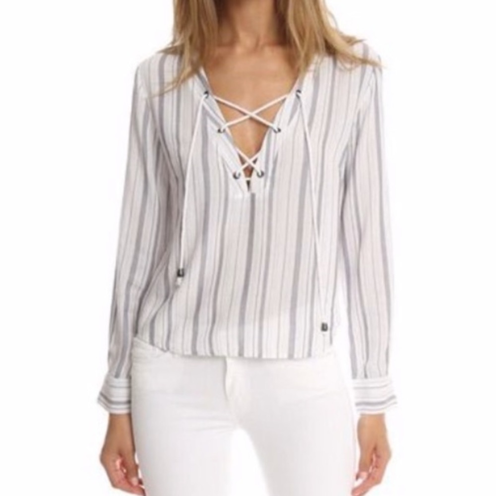 RAILS GRACE PATRIOT STRIPES TOP SZ XS